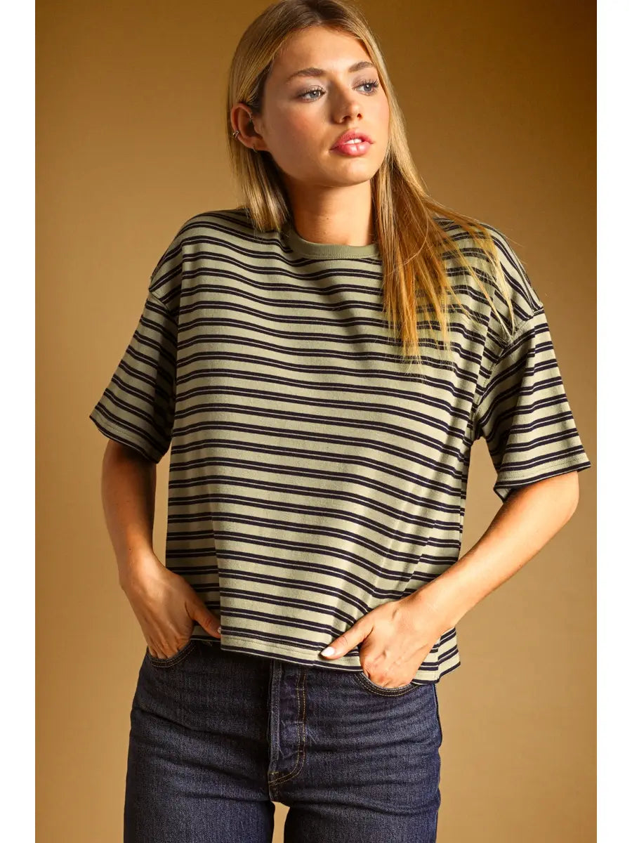 Ellis Double Striped Top