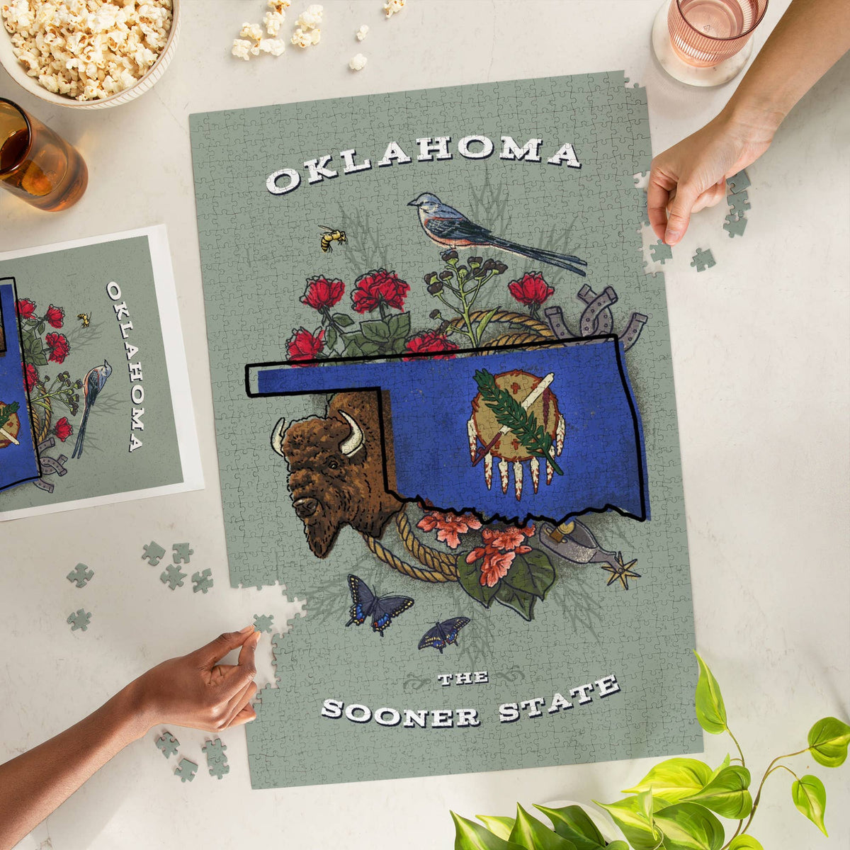 1000 PIECE PUZZLE Oklahoma, Treasure Trove, The Sooner State