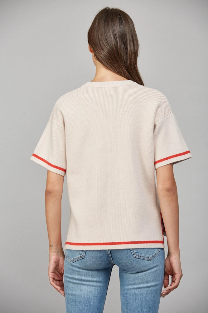 Side Slit Boxy Sweater