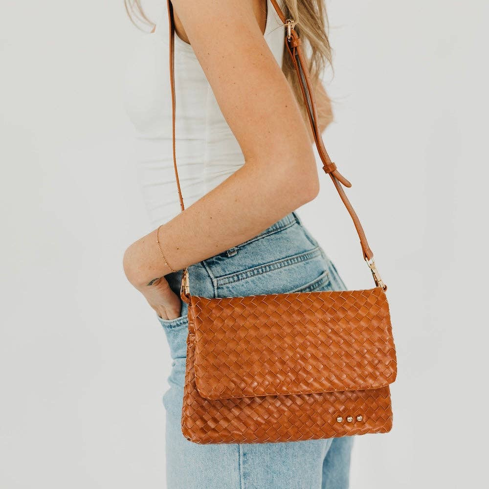 Wrenlee Woven Flap Crossbody