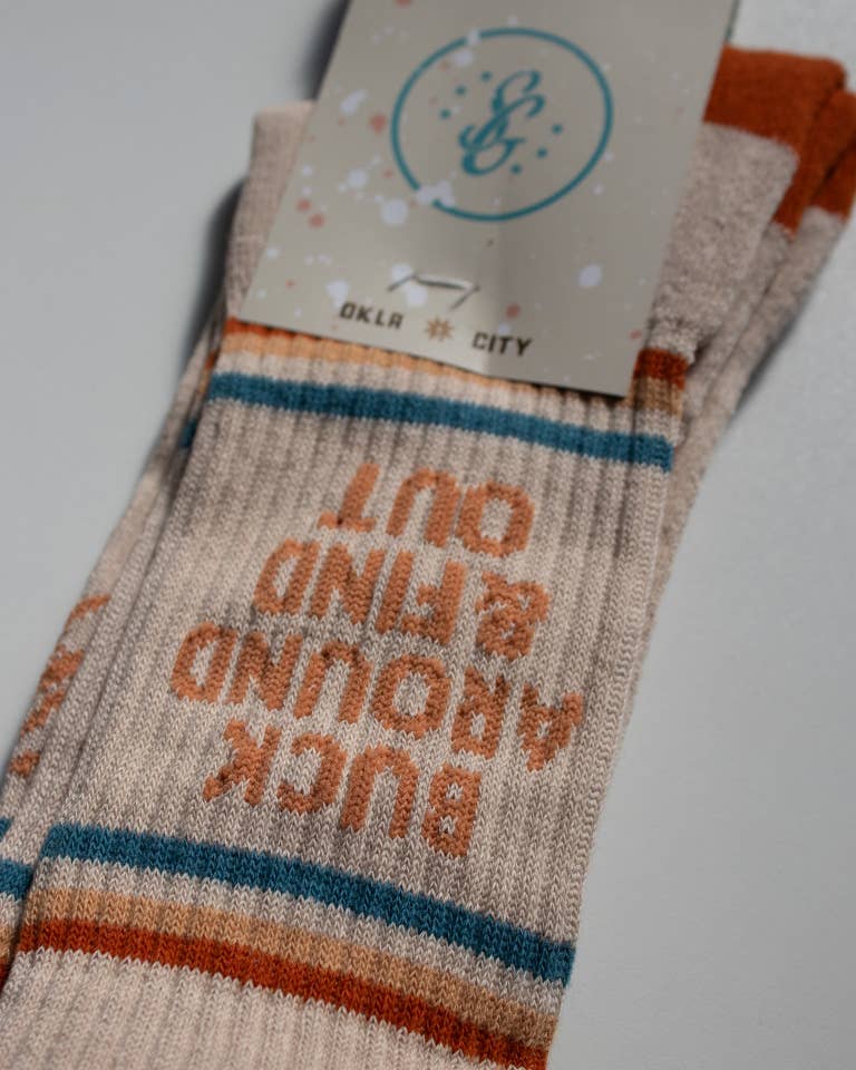 Buck Around and Find Out Western Socks