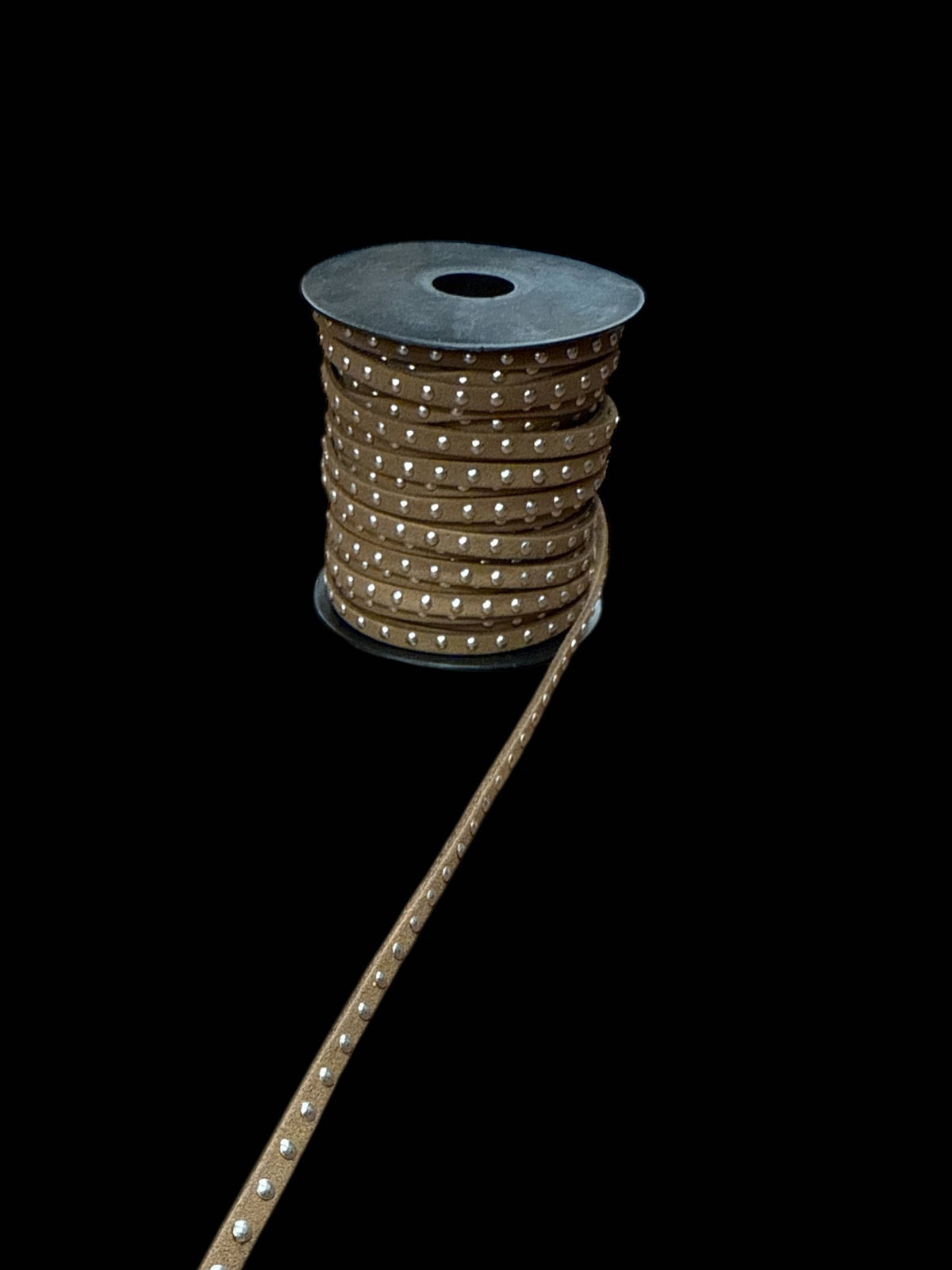 Faux Suede Cord Lace Gold & Silver studs