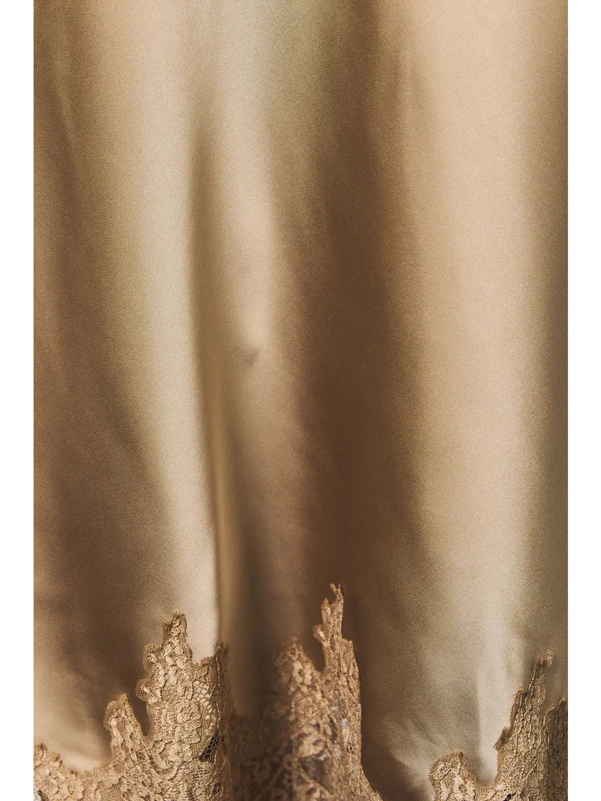 Lace Trim Midi Skirt