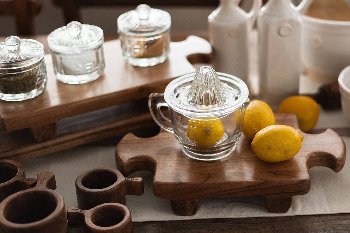 Glass Citrus Hand Press Juicer