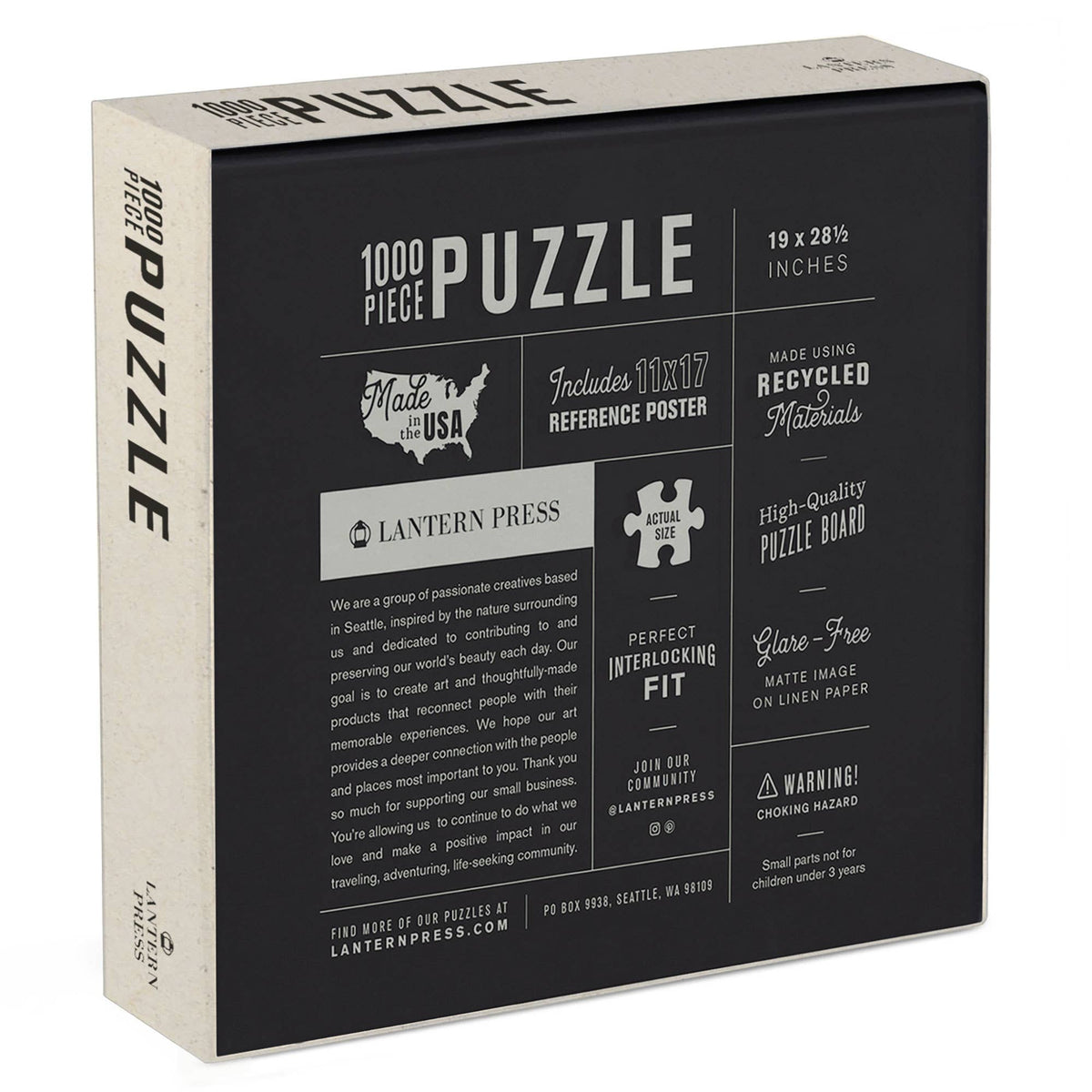 1000 Piece Puzzle - Oklahoma, Route , Letterpress