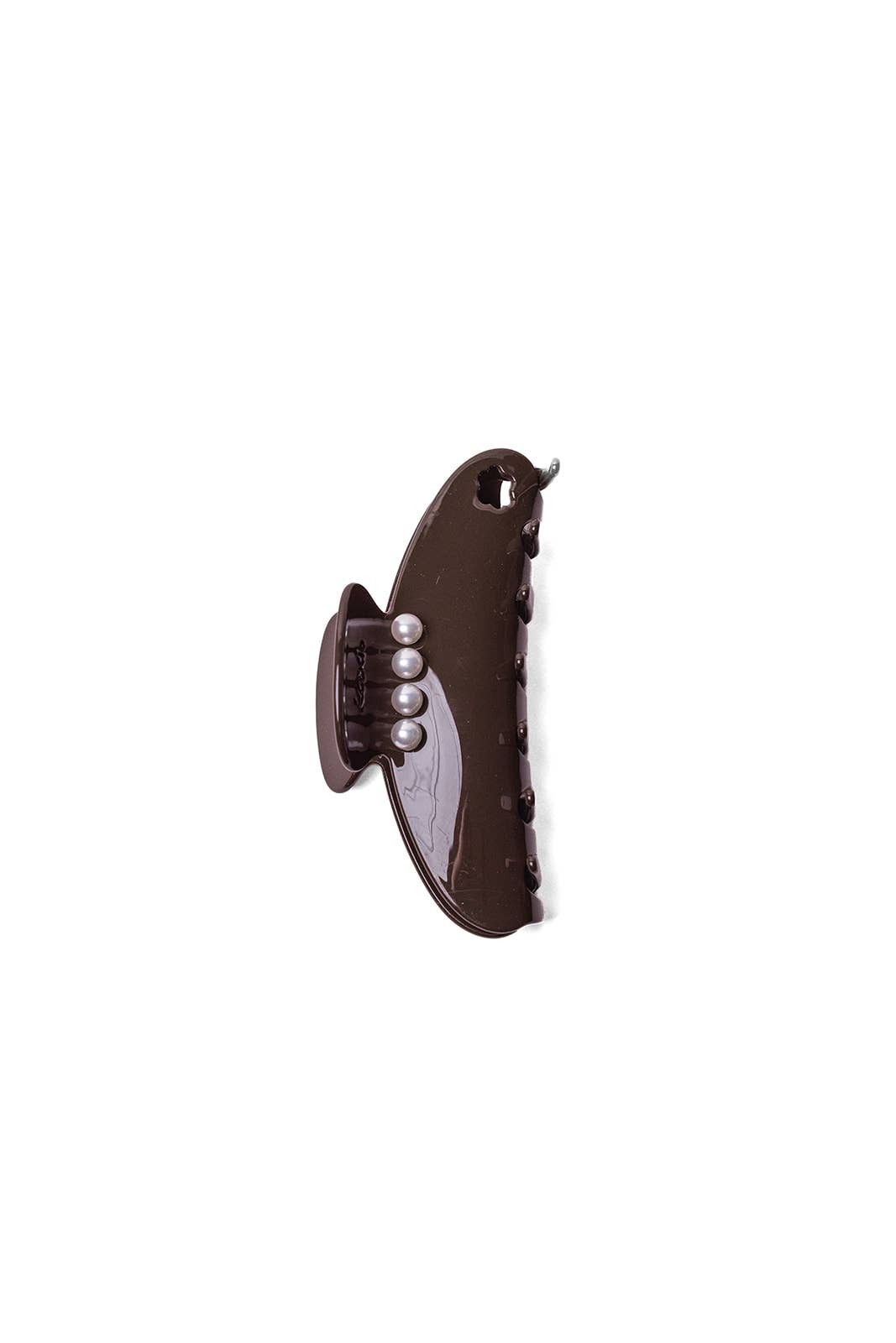 CHOCOLATE BROWN WITH PEARL ACETATE CLAW