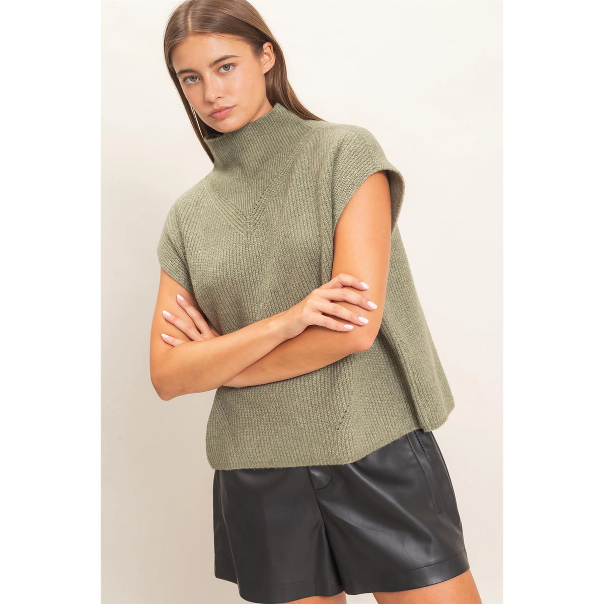 Stella Mock Neck Sweater