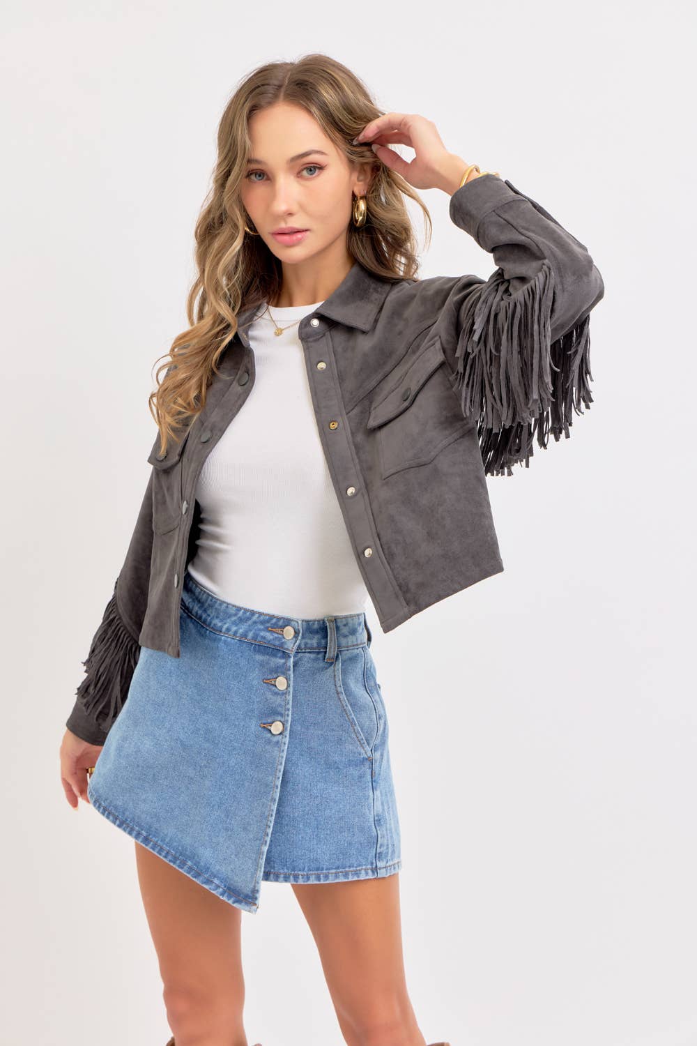 Denim Skort