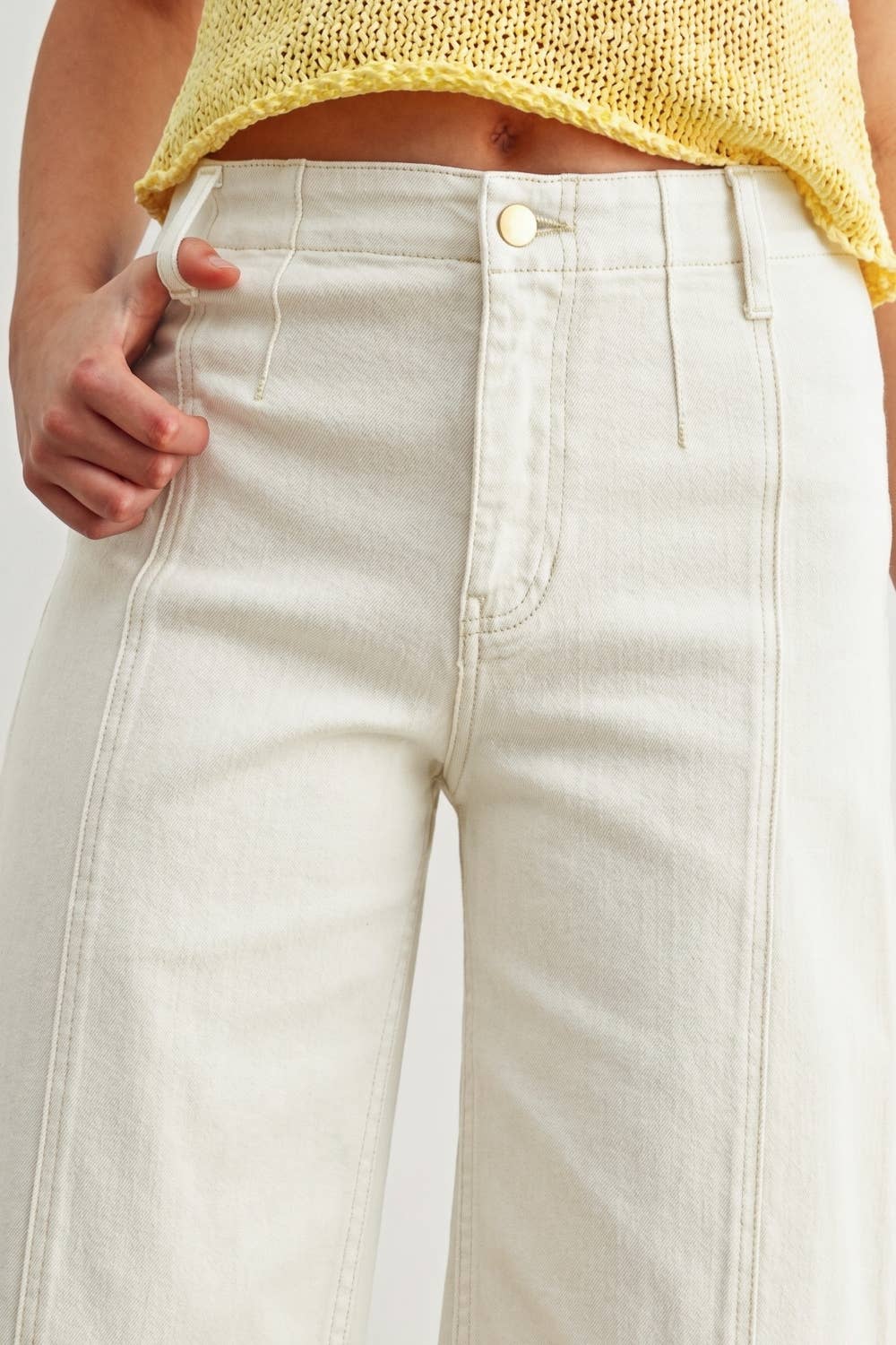 P6982   WASHED COLOR STRETCH PANTS