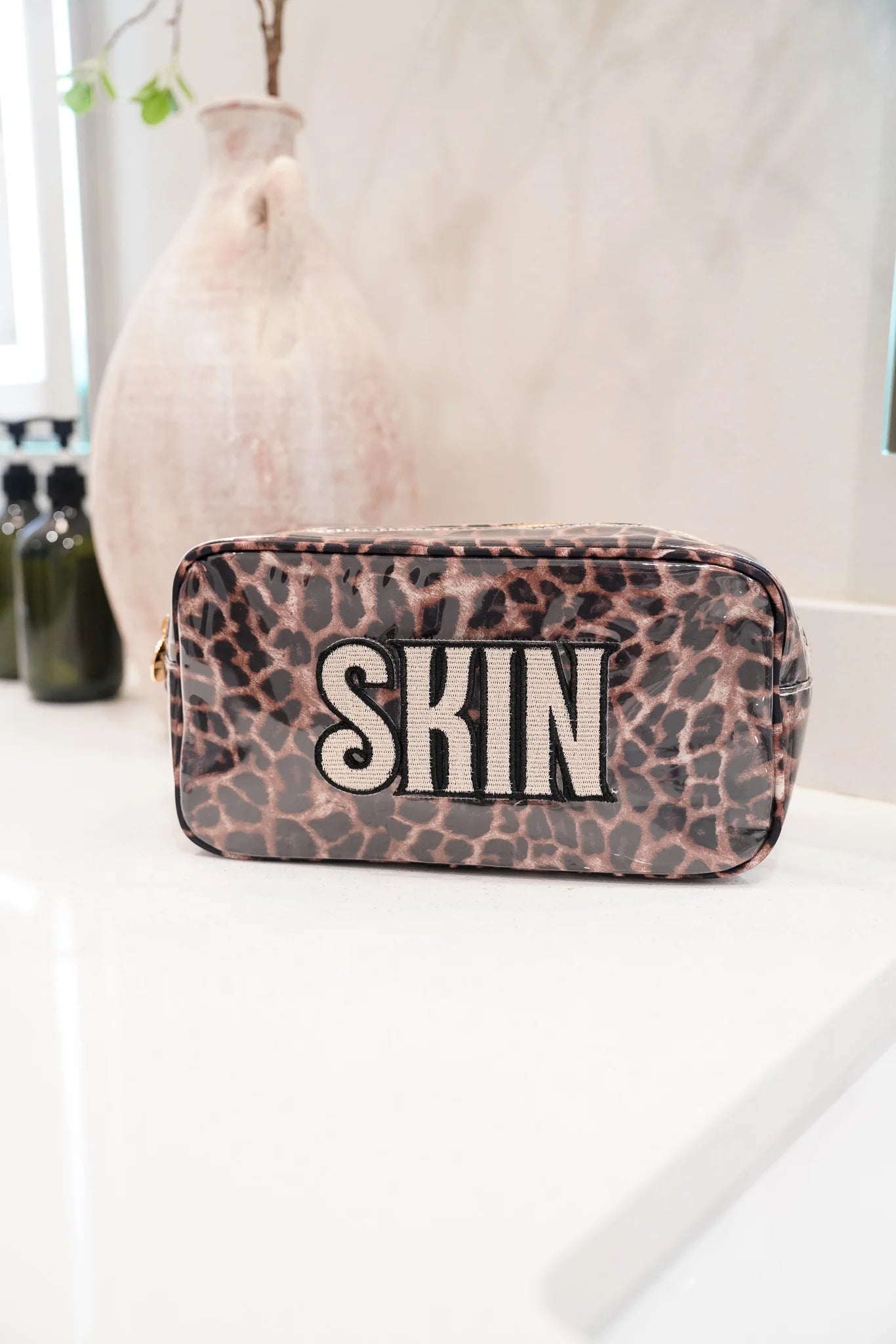Leopard "Skin" Clear Coat Bag