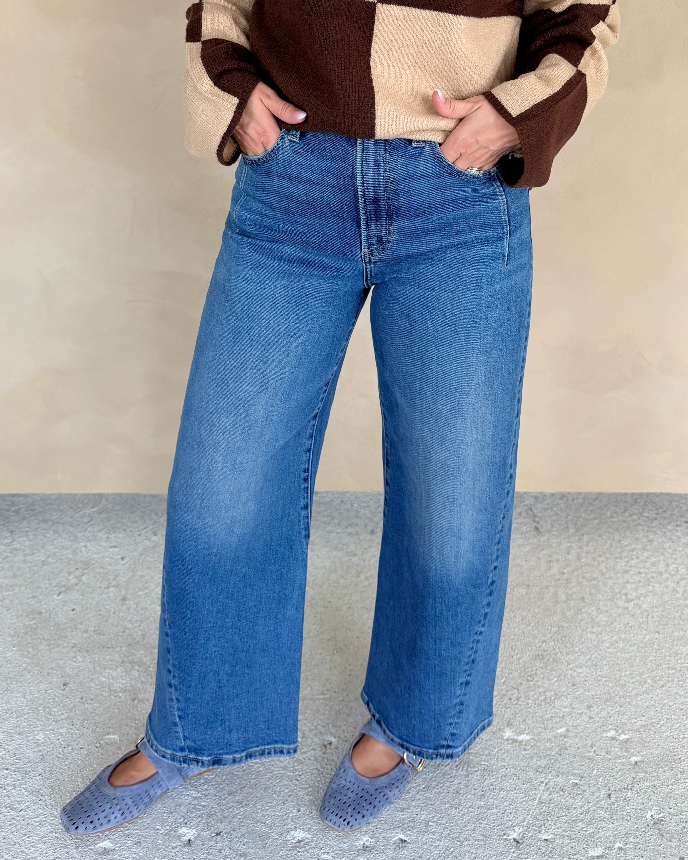 Kyra High Rise Bowed Ankle Jean by Pistola in Soho