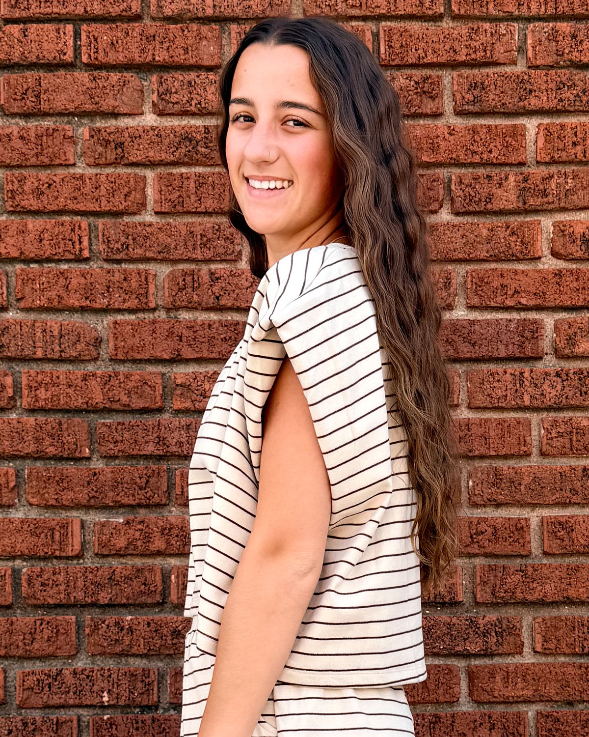 Boxy Stripe Lounge Top