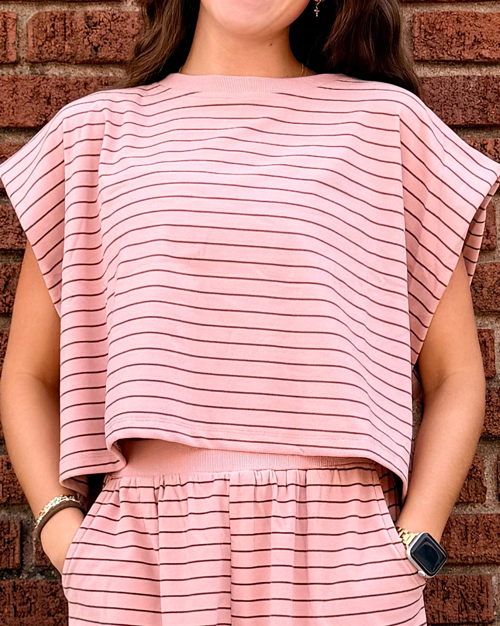Boxy Stripe Lounge Top