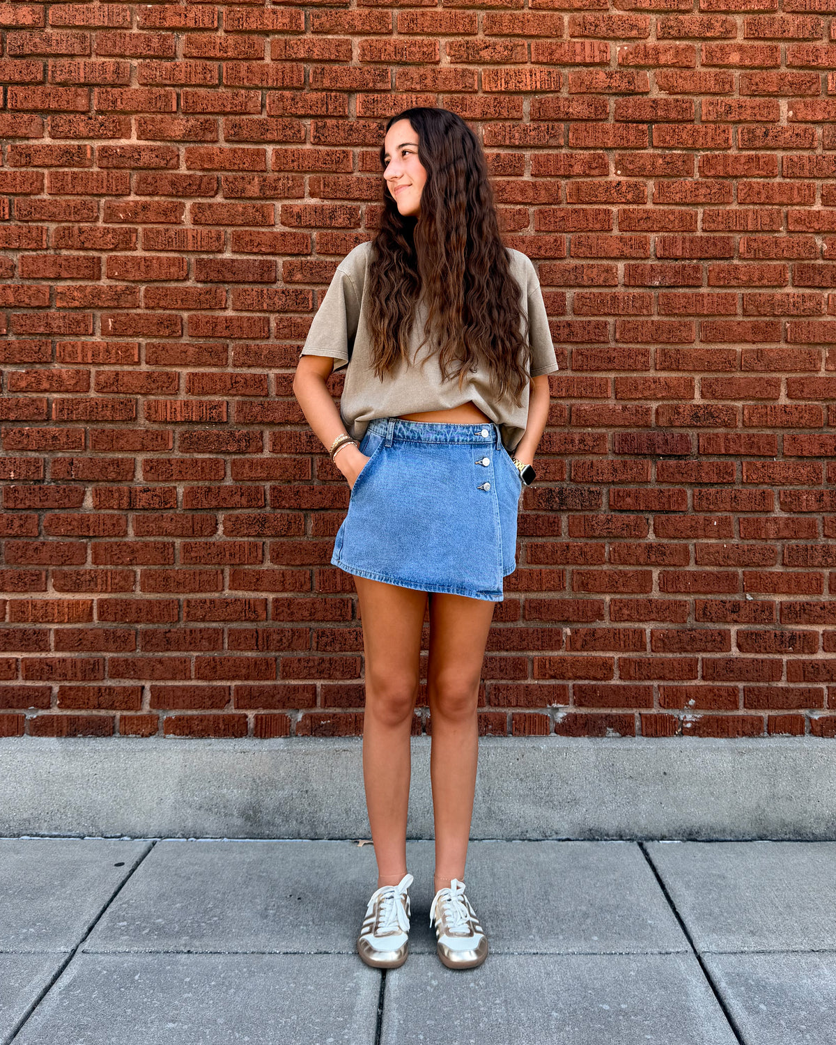 Denim Skort