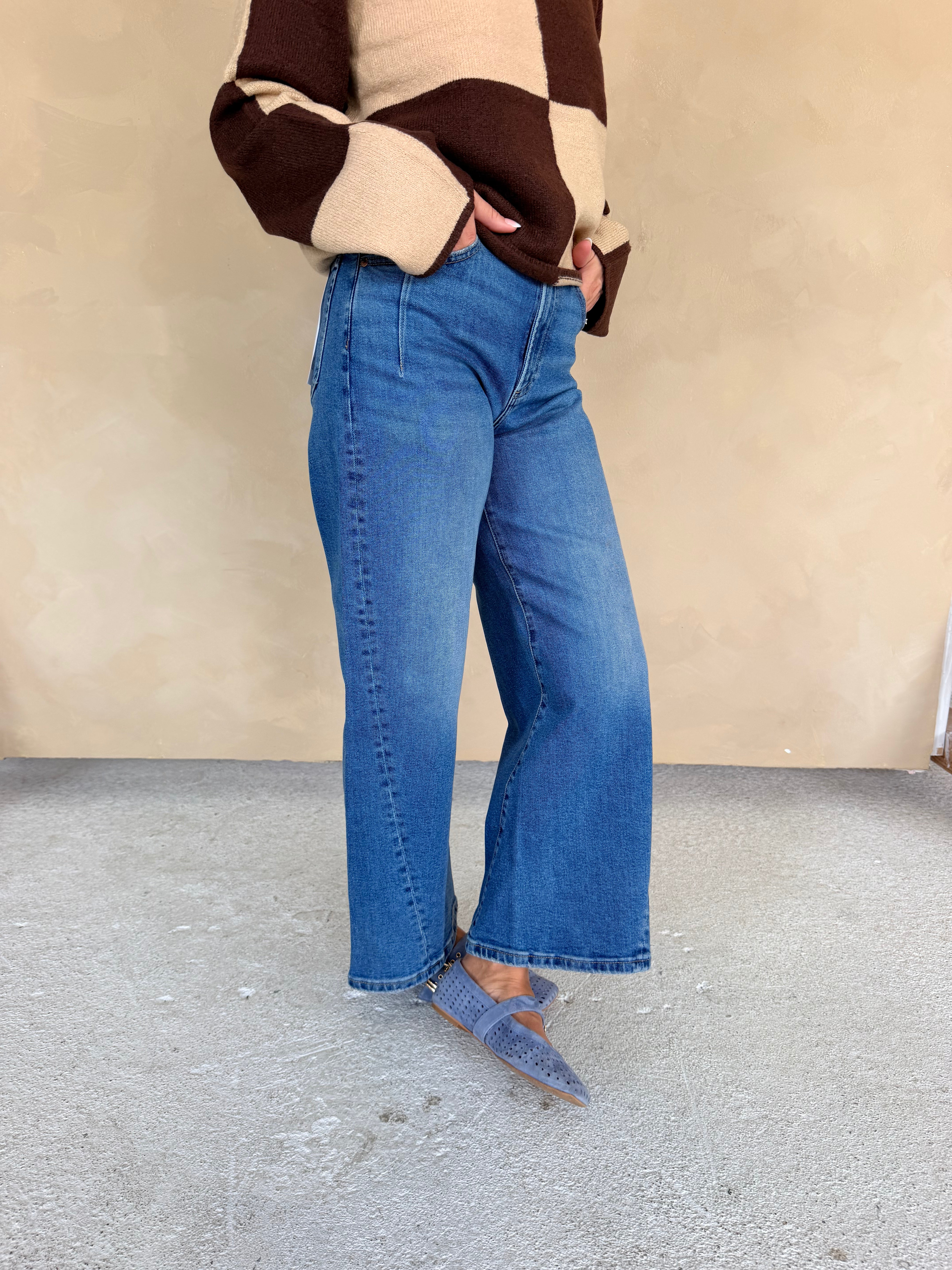Kyra High Rise Bowed Ankle Jean by Pistola in Soho