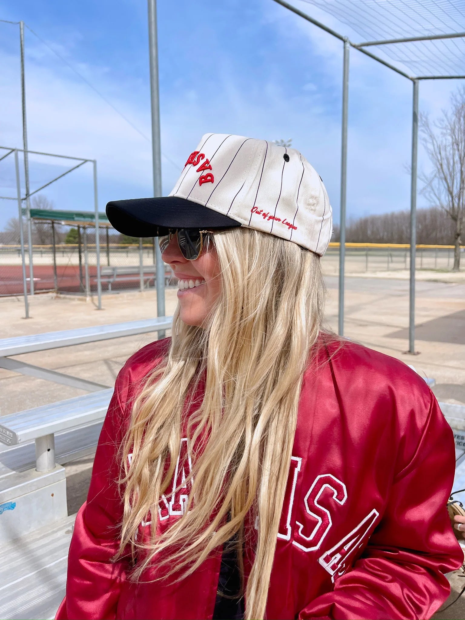 BASEBALL Stripe Vintage Trucker Hat