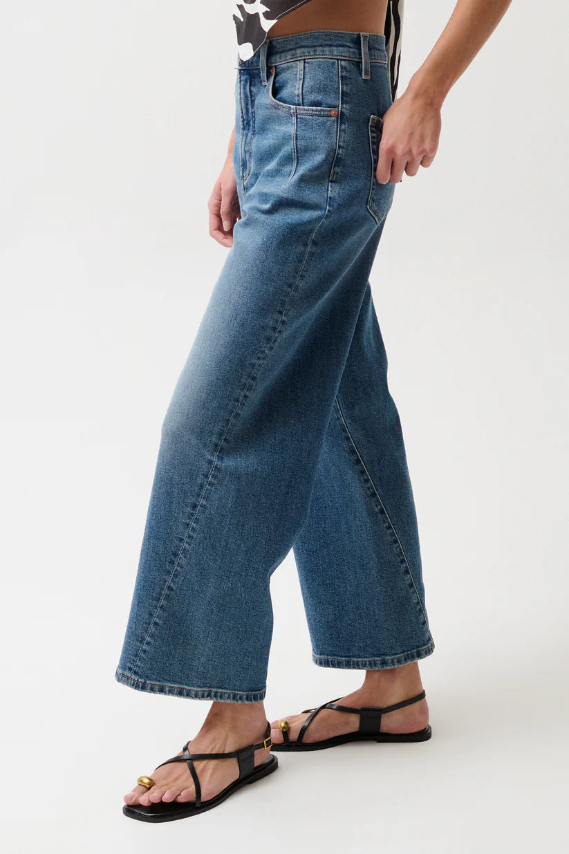 Kyra High Rise Bowed Ankle Jean by Pistola in Soho