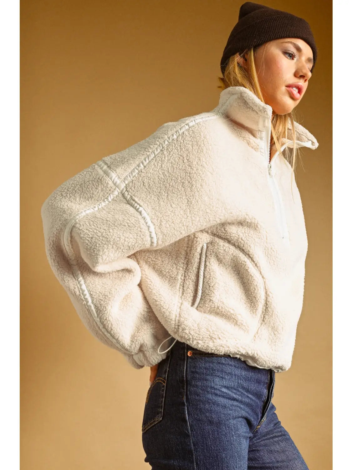 Cozy Does It Sherpa Pullover