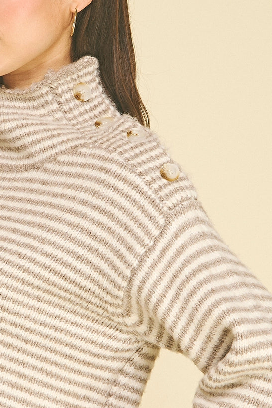 Button Line Sweater