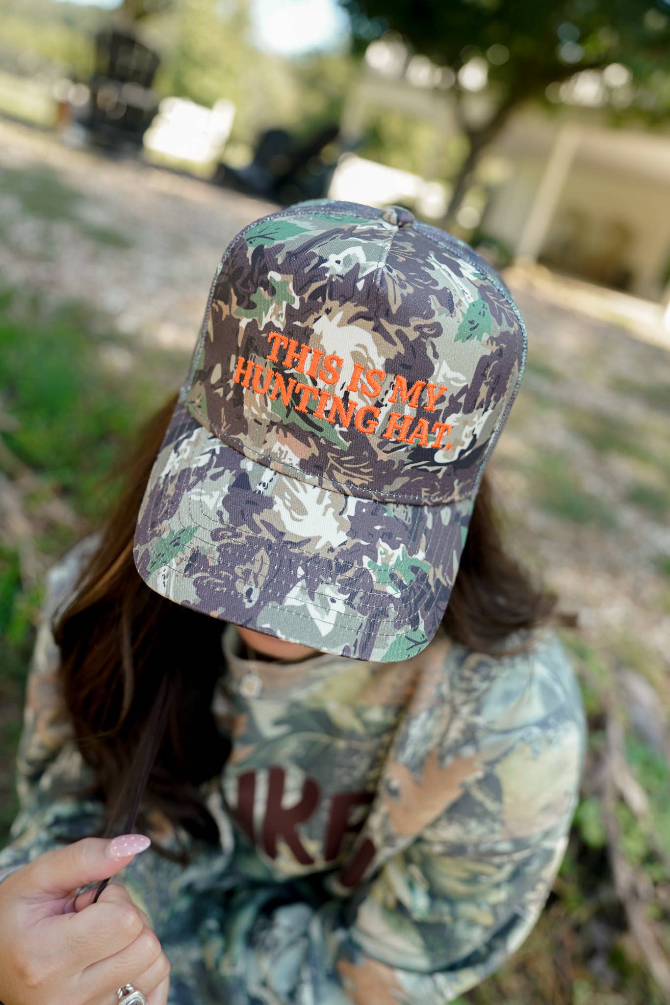 This is My Hunting Hat. - Camo Trucker Hat