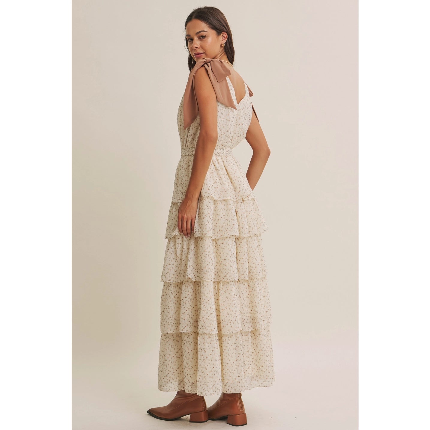 Chiffon Maxi with Shoulder Tie