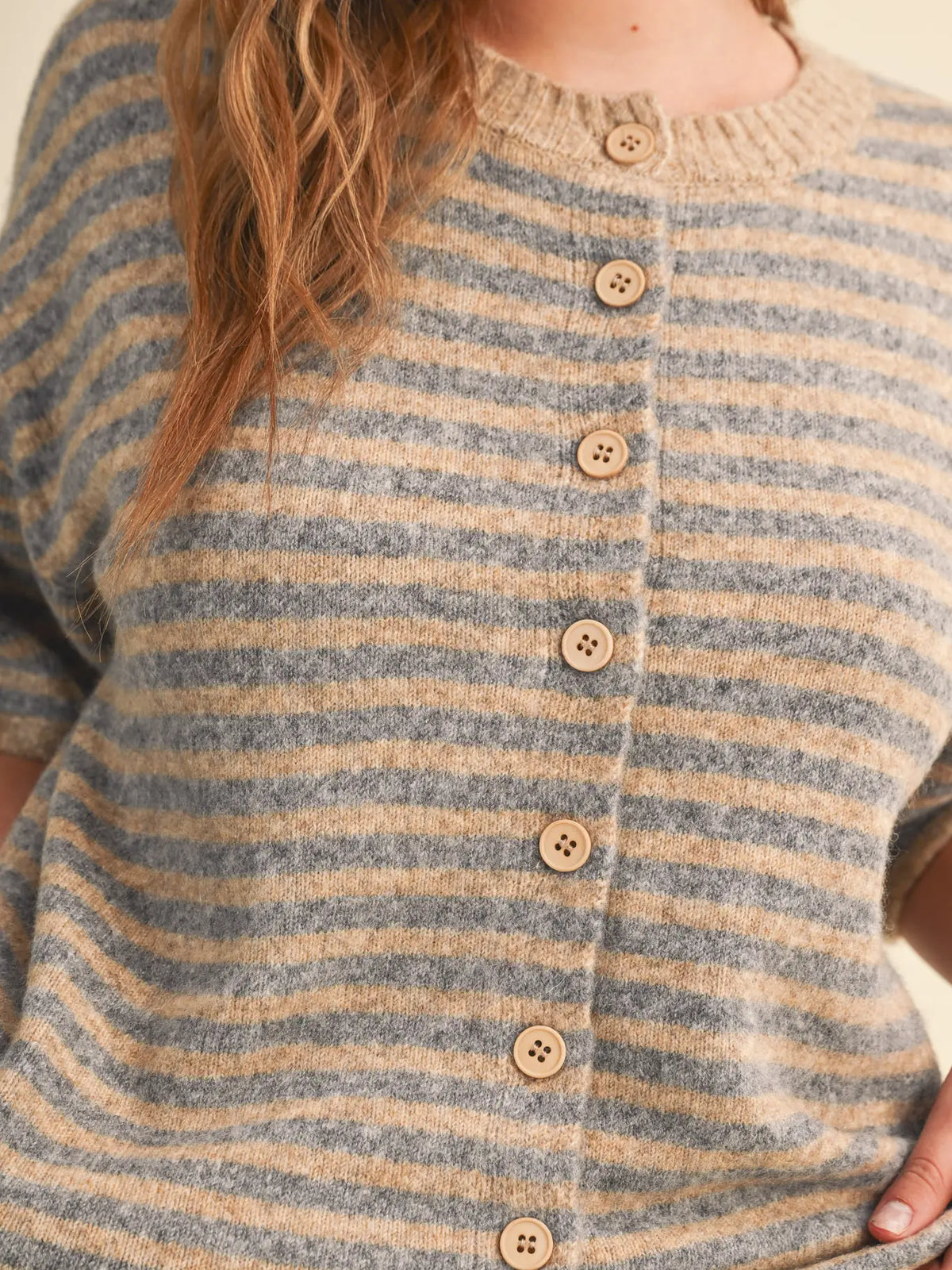 Ardyn Striped Short Sleeve Sweater