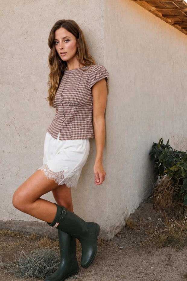 Plaid About You Top
