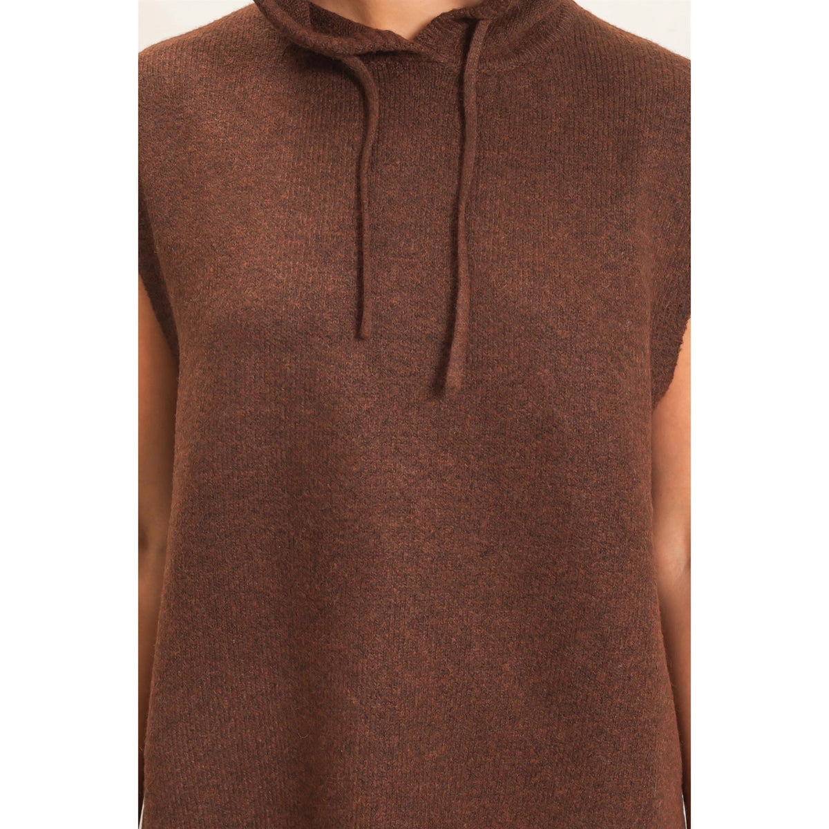 Jenna Sleeveless Hoodie Sweater