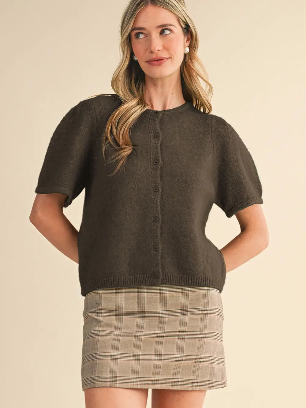 Brynn Puff Sleeve Cardigan