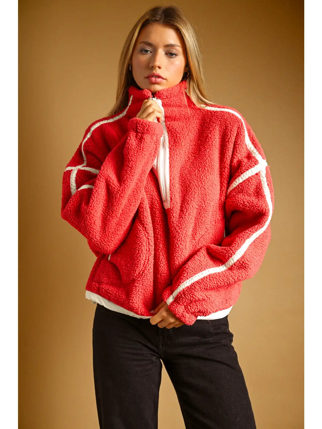 Cozy Does It Sherpa Pullover