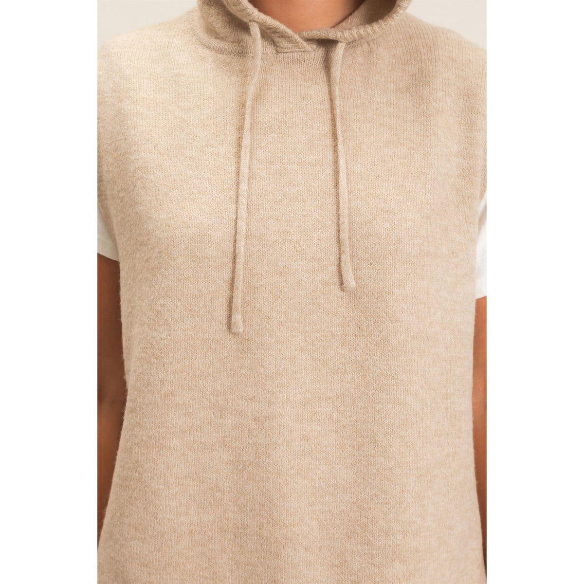 Jenna Sleeveless Hoodie Sweater