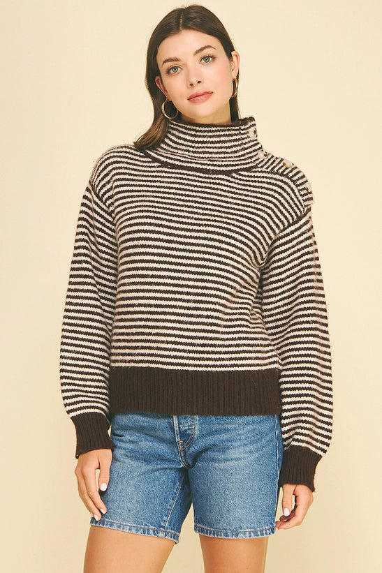 Button Line Sweater
