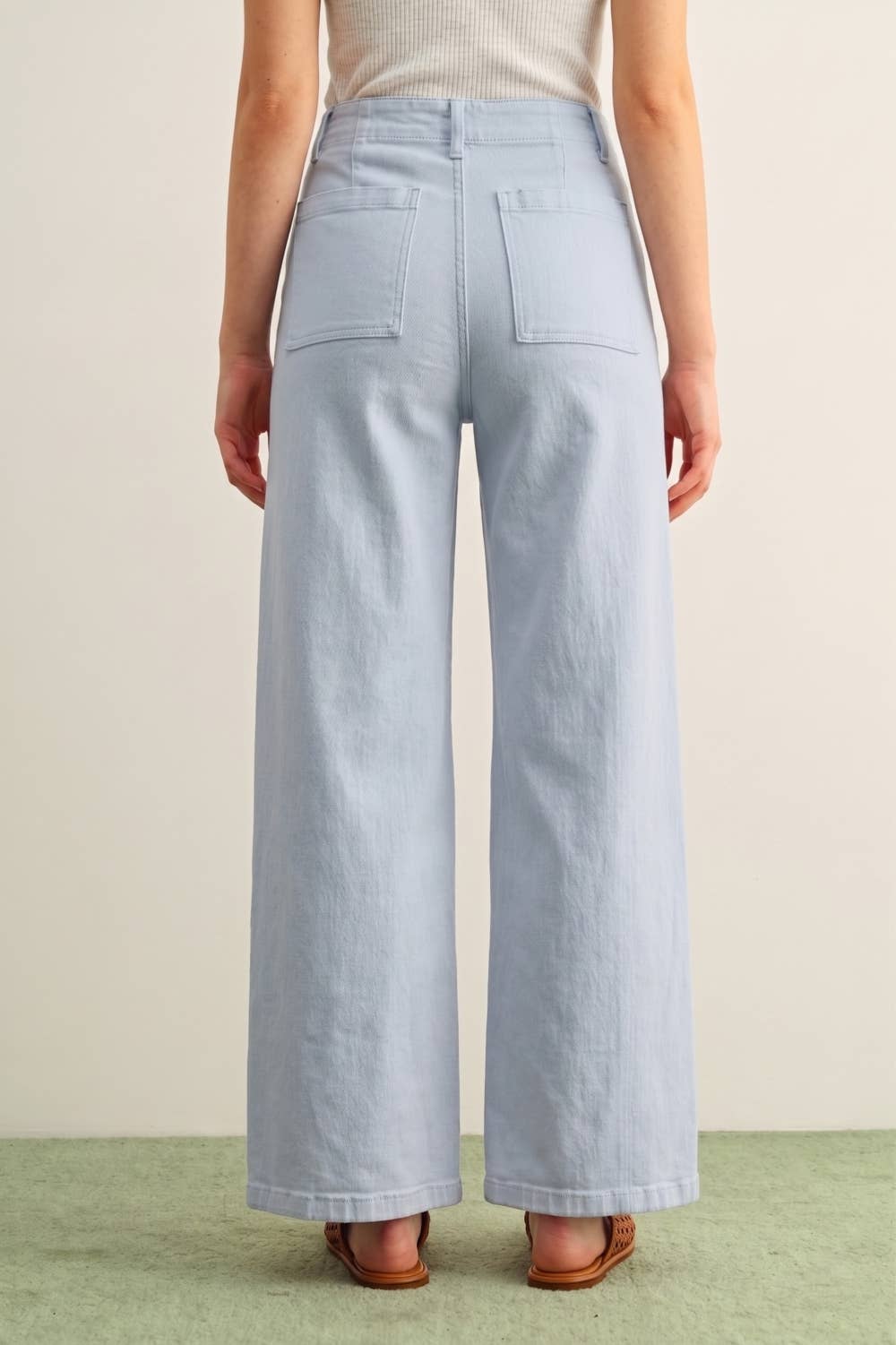 P6982   WASHED COLOR STRETCH PANTS