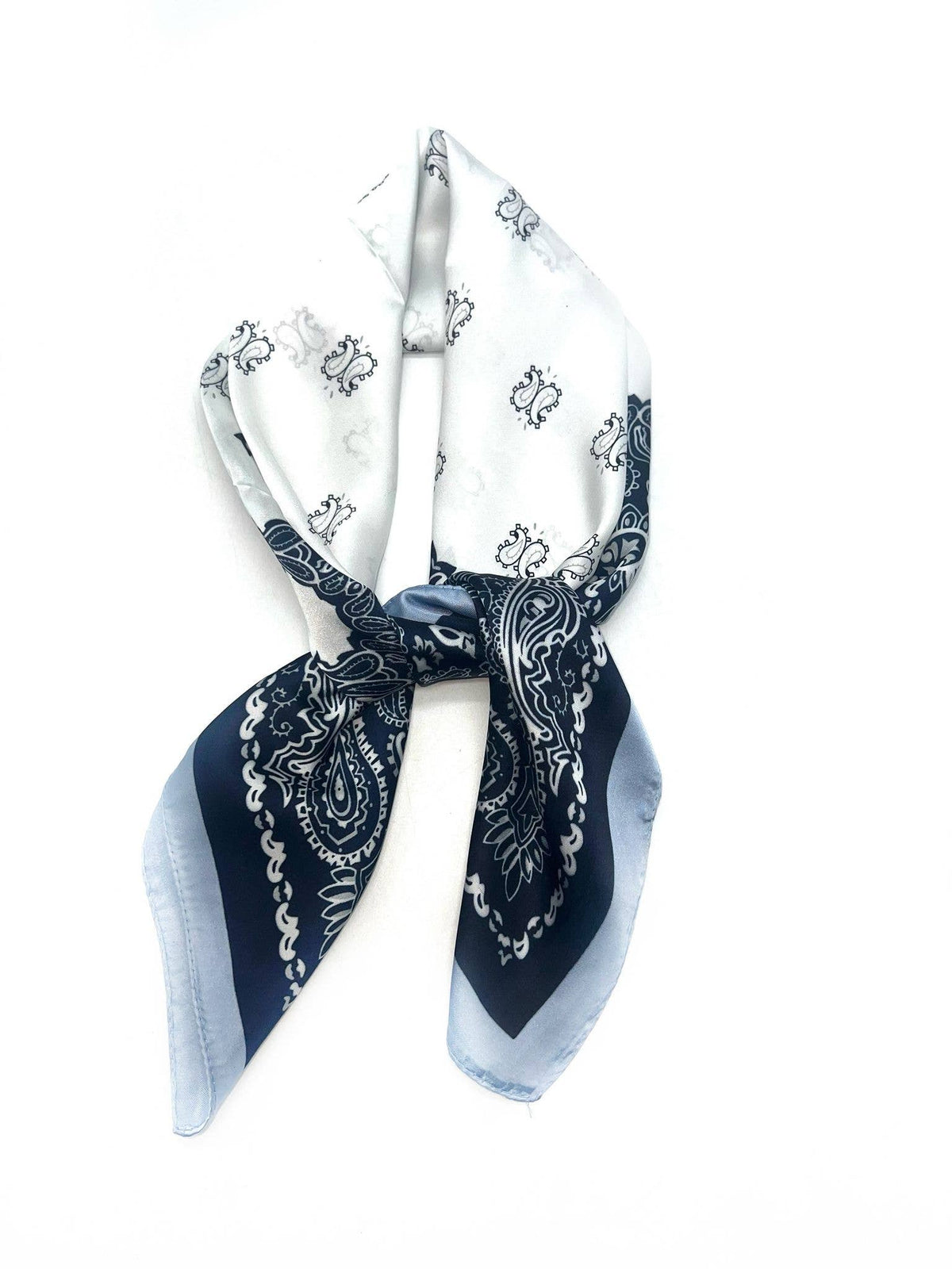 Silk Scarf 70x70 paisley pattern