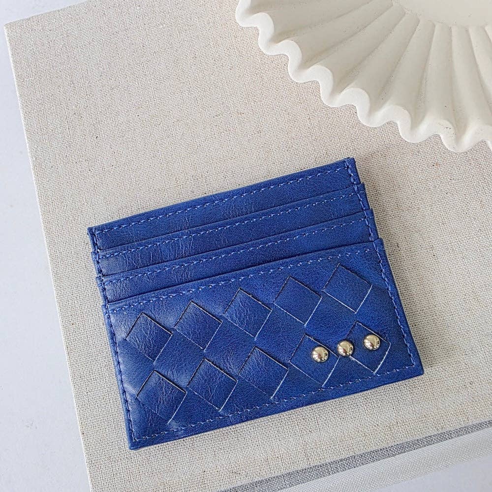 Mariah Woven Small Card Holder Wallet