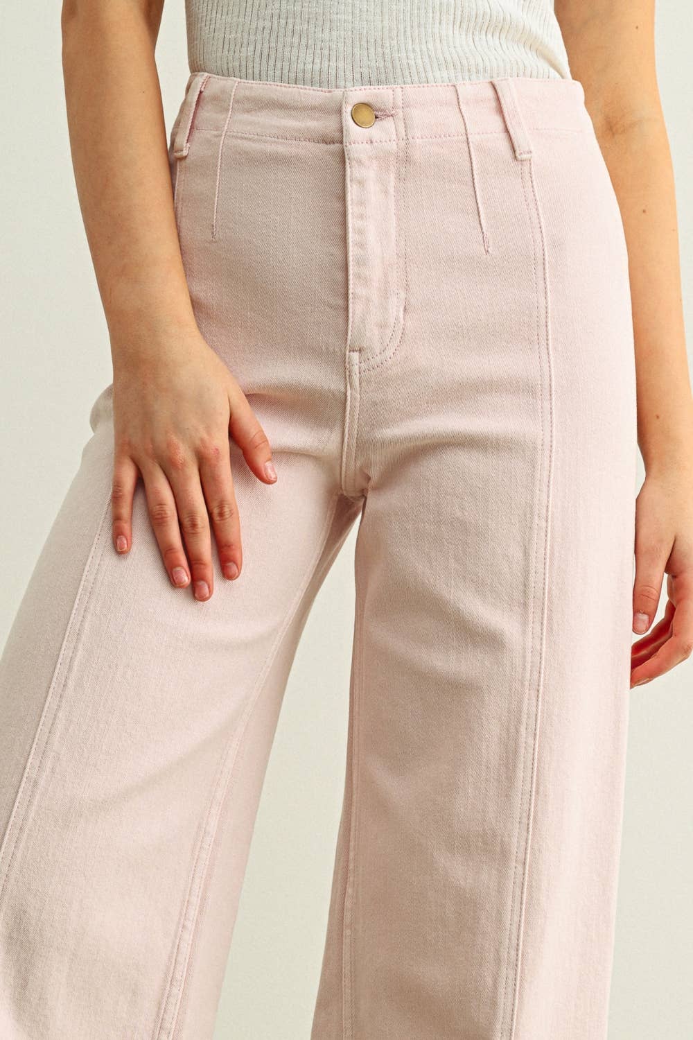 P6982   WASHED COLOR STRETCH PANTS