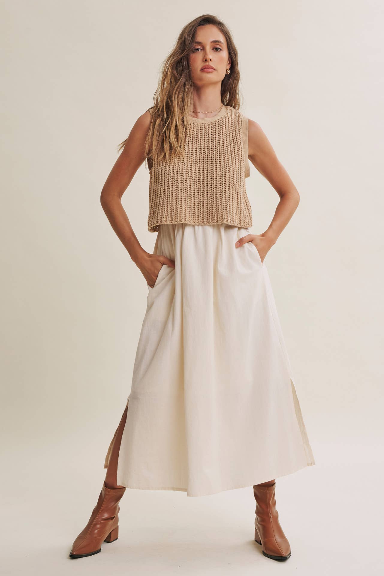 Chunky Sweater Midi Dress