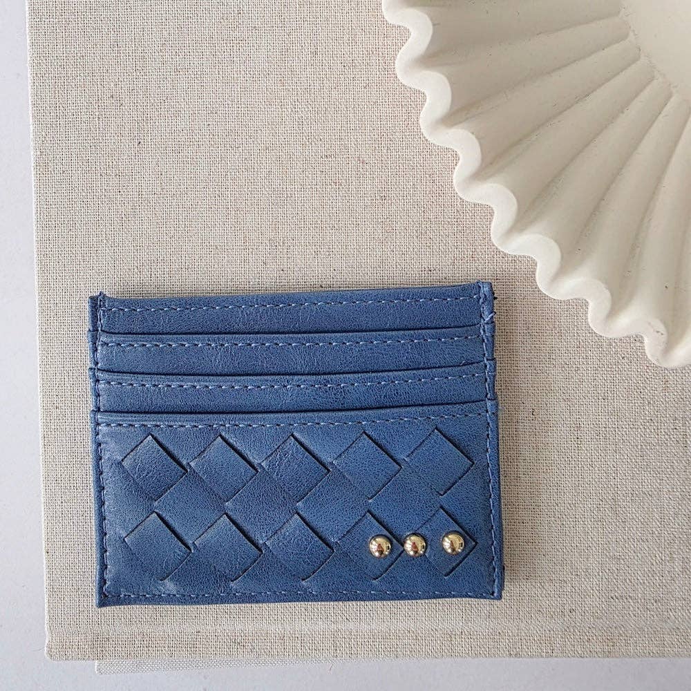 Mariah Woven Small Card Holder Wallet