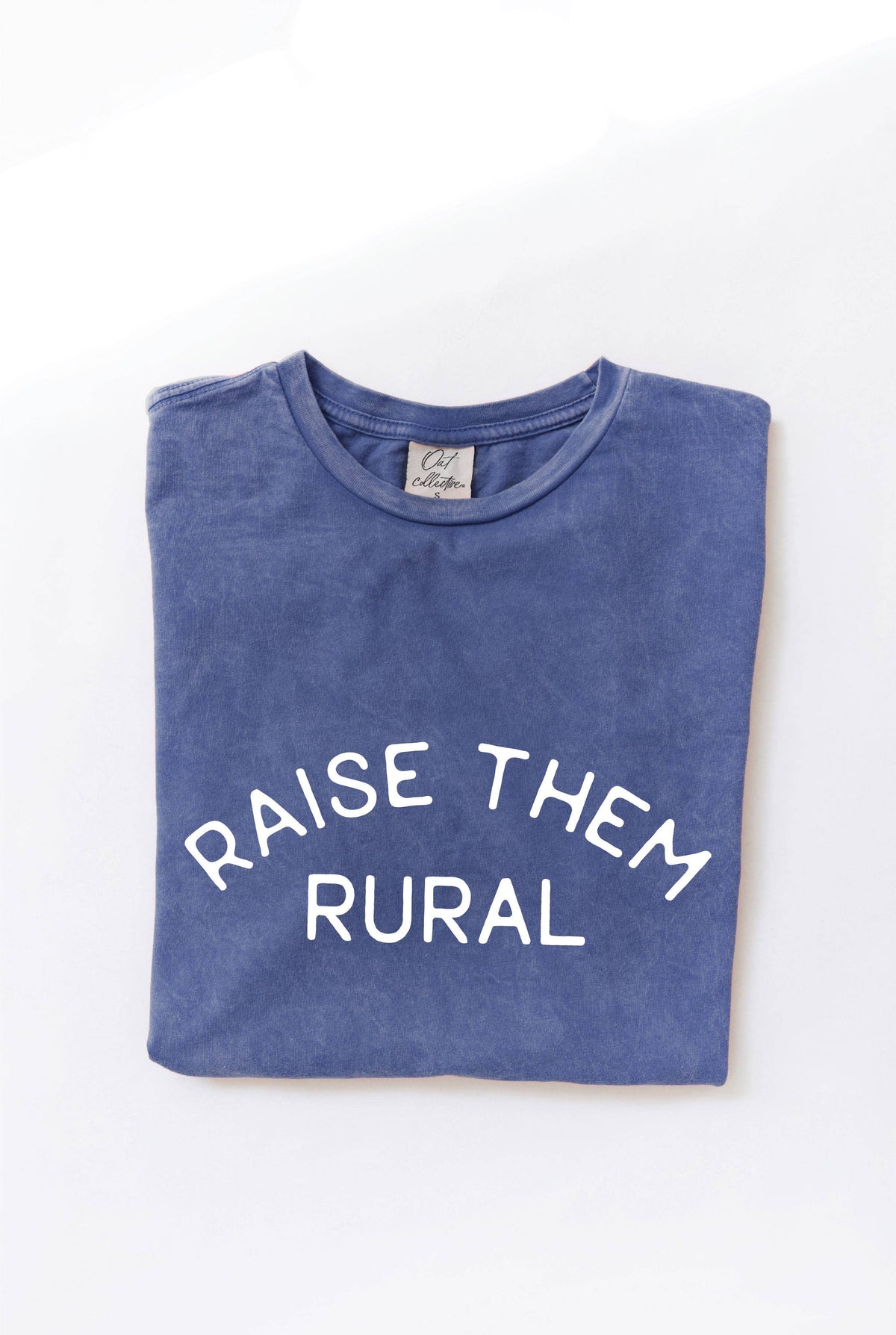 RAISE THEM RURAL Mineral Washed Graphic Top