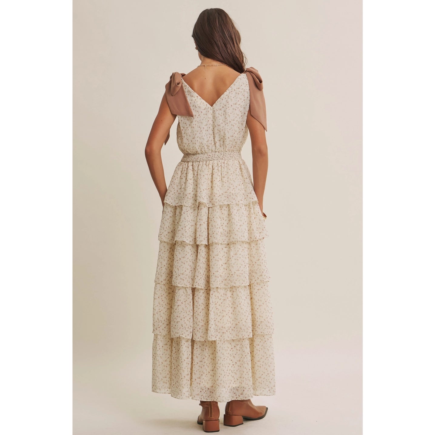Chiffon Maxi with Shoulder Tie