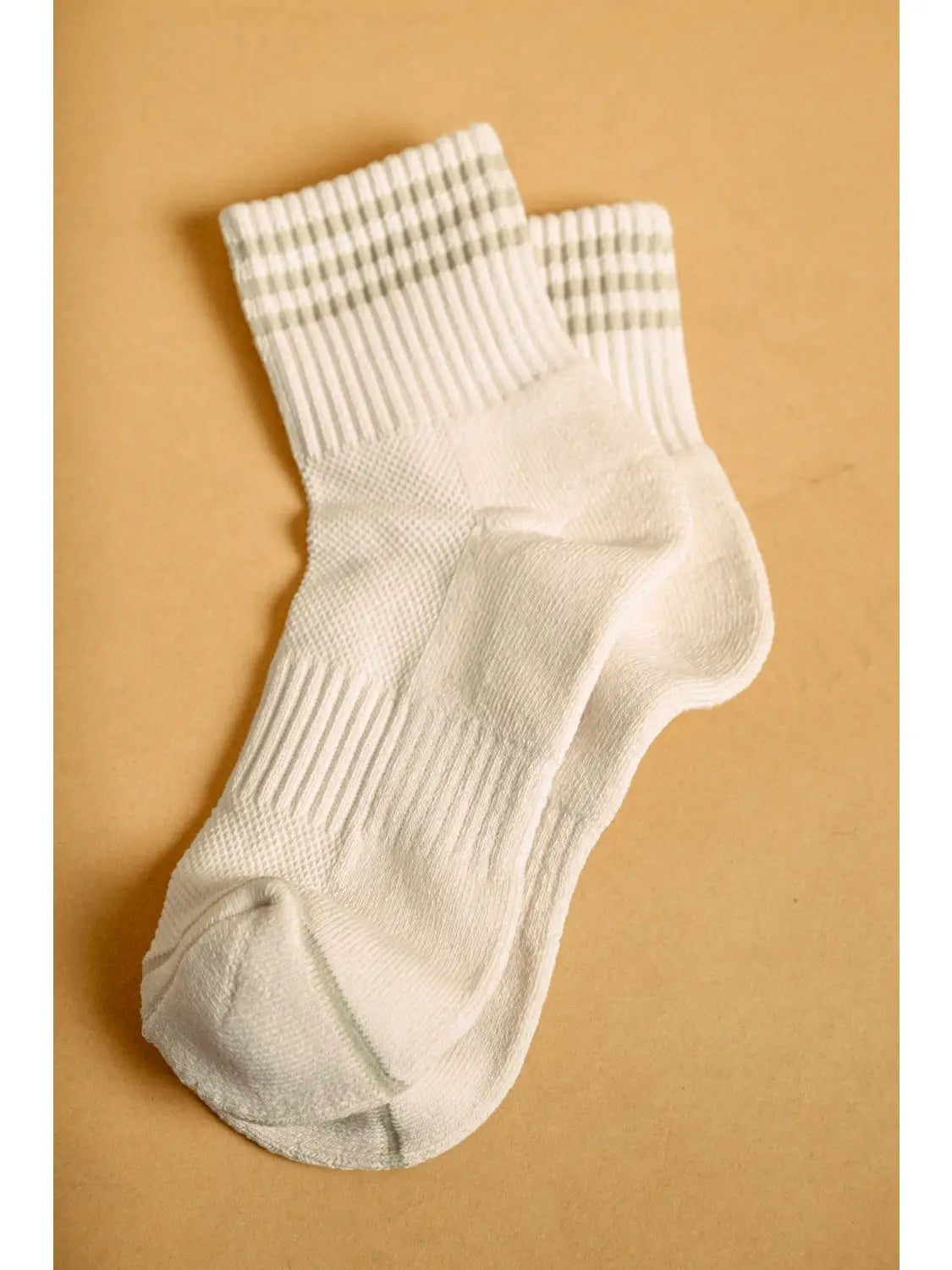 Ankle Socks with Pastel Stripes