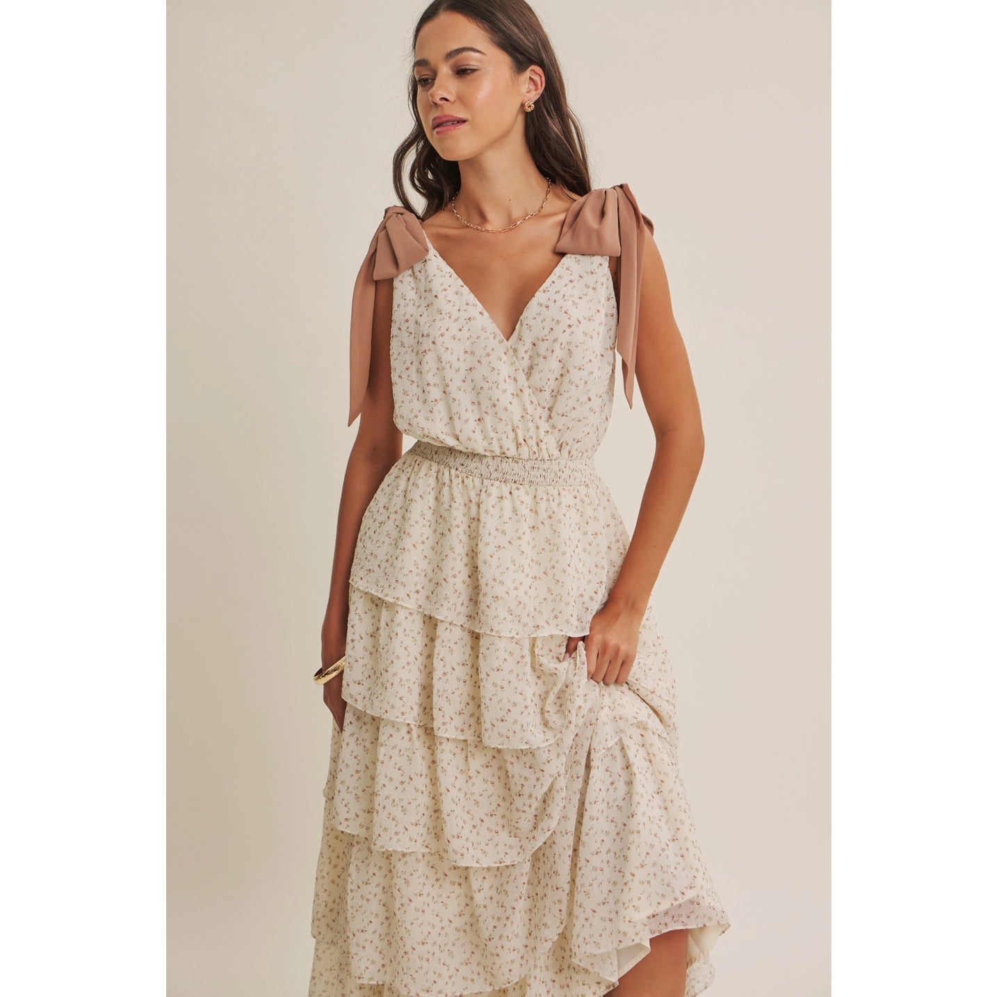 Chiffon Maxi with Shoulder Tie