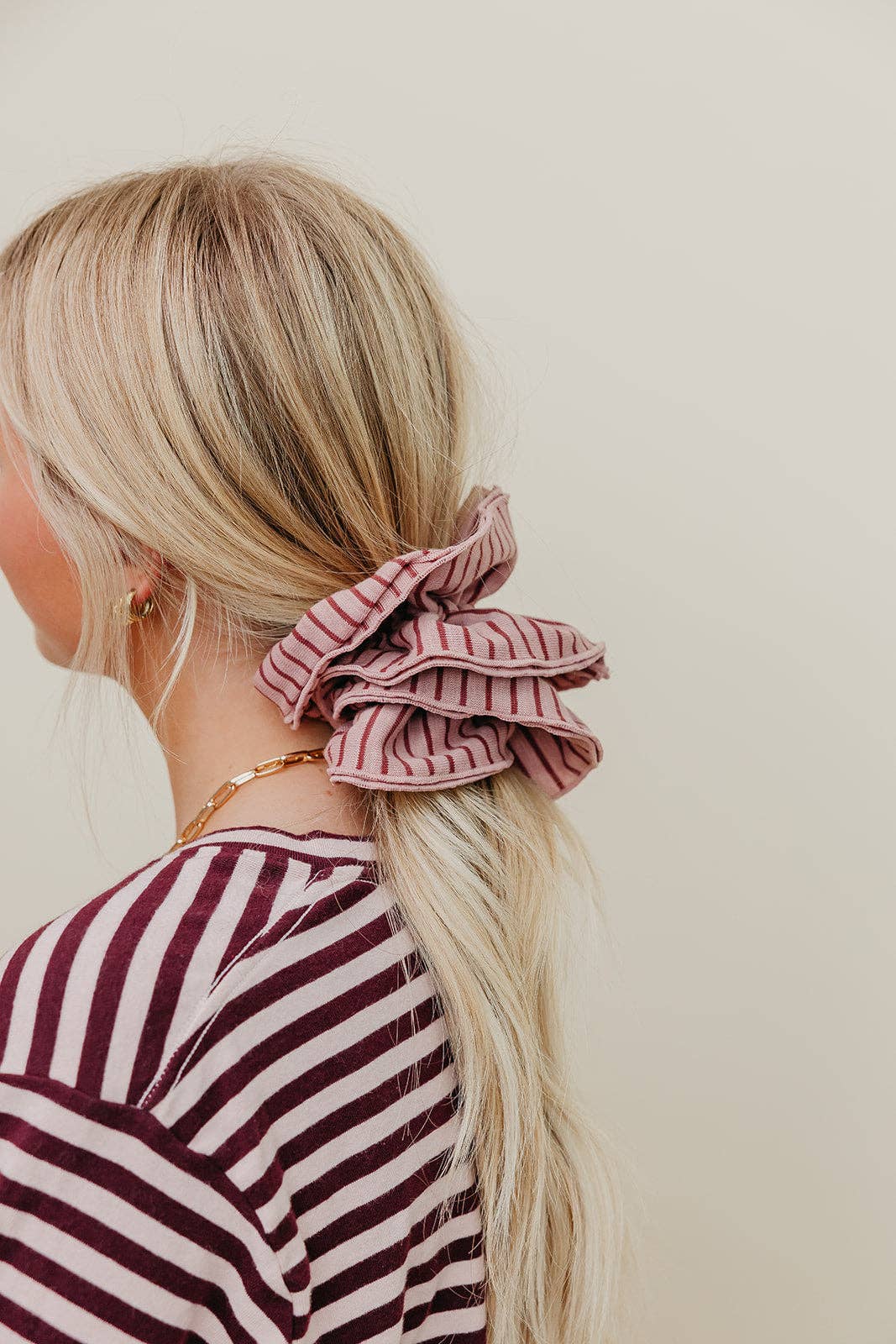 STRIPED CORSET SCRUNCHIE