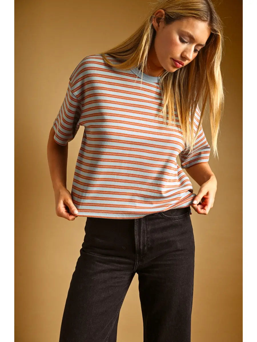 Ellis Double Striped Top