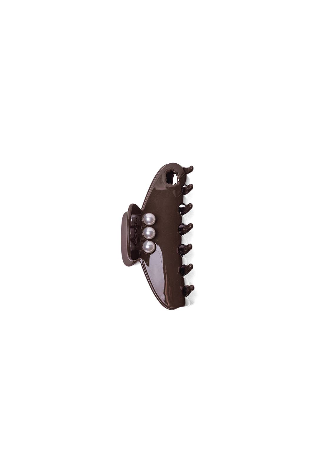 CHOCOLATE BROWN WITH PEARL ACETATE CLAW