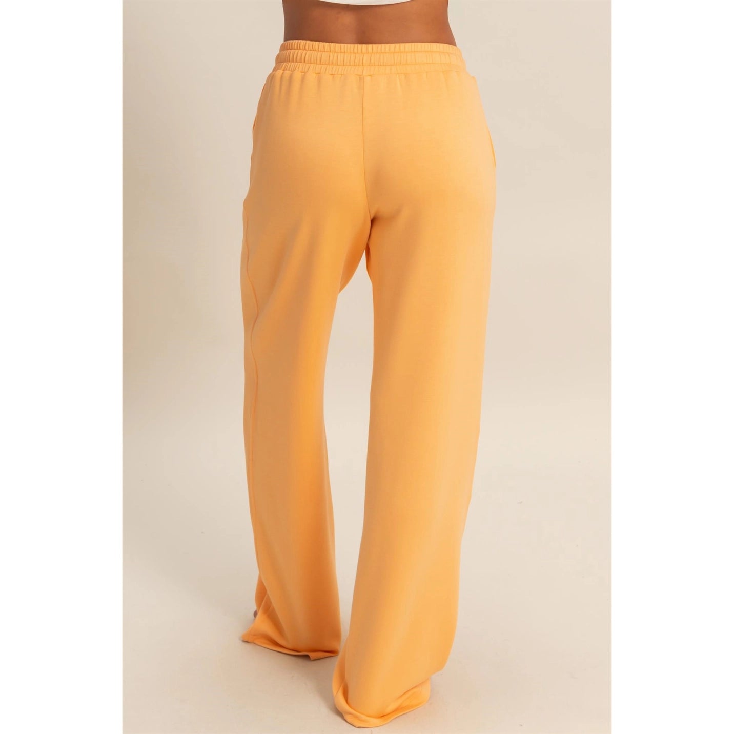 Wide Leg Elastic Waist Pants