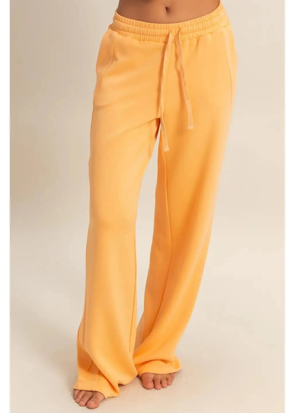 Wide Leg Elastic Waist Pants