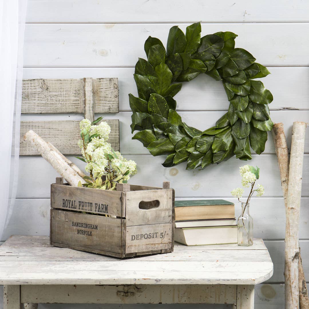 Set of 3 Royal Fruit Farm Wood Crates