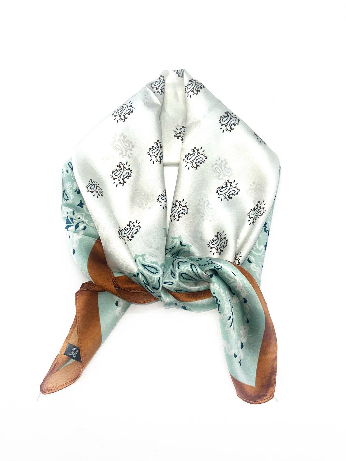 Silk Scarf 70x70 paisley pattern