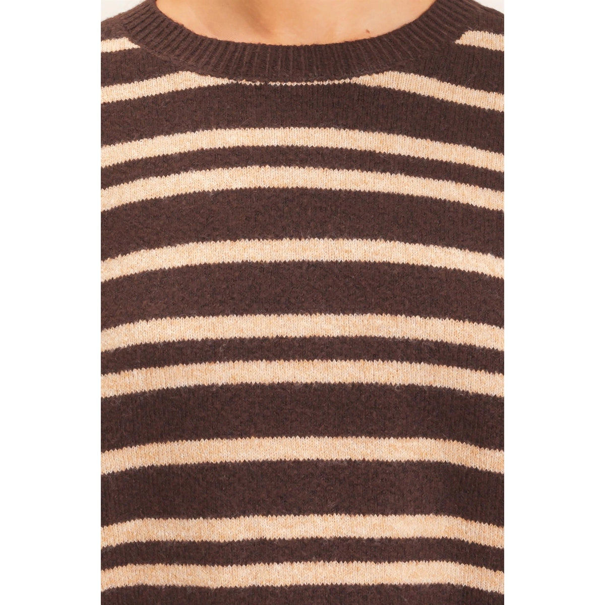 Anna Striped Crew Neck Sweater